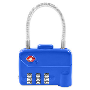 TSA 강력안전 3중번호 와이어 자물쇠 CLUTCH