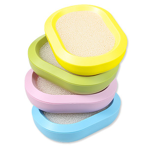위생적이고 절약되는 비누/깔끔한 욕실을 위한 아이디어 상품 스펀지 비누케이스 Candy Soap Dish