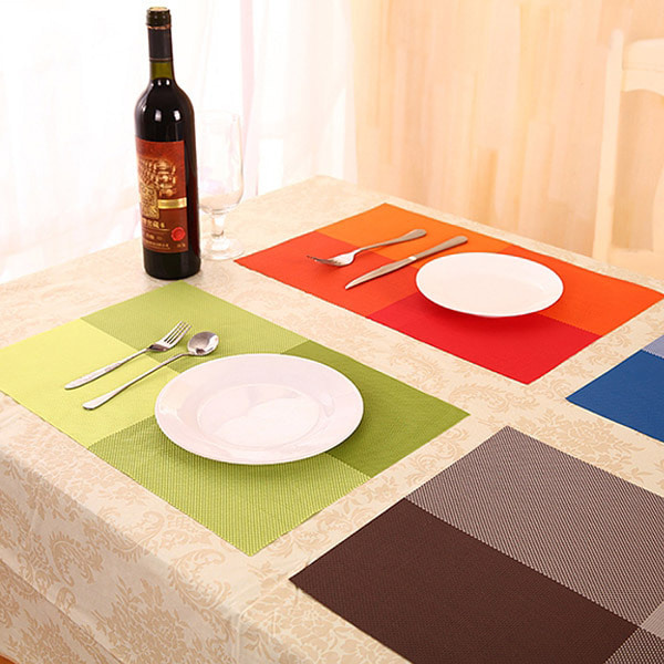 홈/레스토랑/카페 주방 식탁 테이블 인테리어 짜임패턴 디자인 테이블 매트