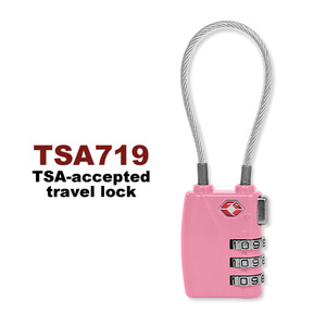 여행필수품 여행가방/캐리어 지킴이 3중번호잠금 와이어자물쇠 TSA21100