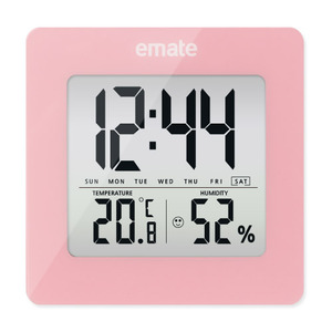 침실/거실/매장/학습실/사무실 BIG LCD 깔끔한 디자인 인테리어 소품 시간 온습도를 한번에 표시 다기능 시계